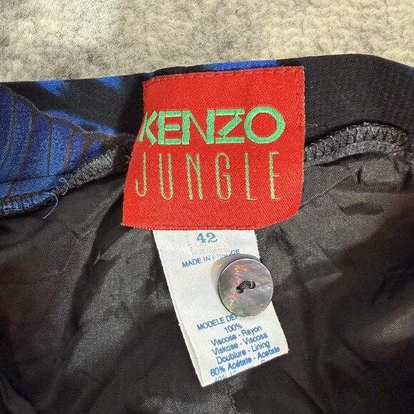 Vintage KENZO JUNGLE Butterflies Viscose Leggings - Picture 3 of 3
